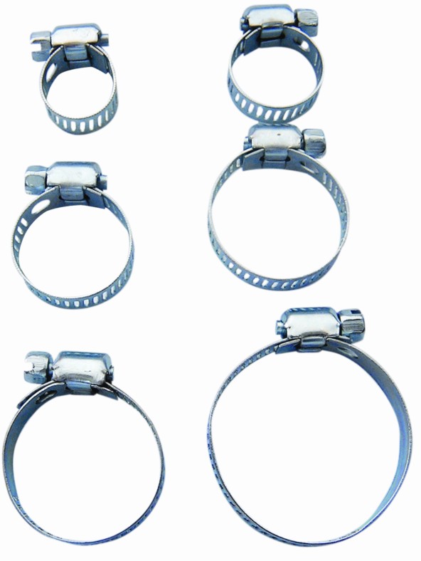 6pc hose clamps