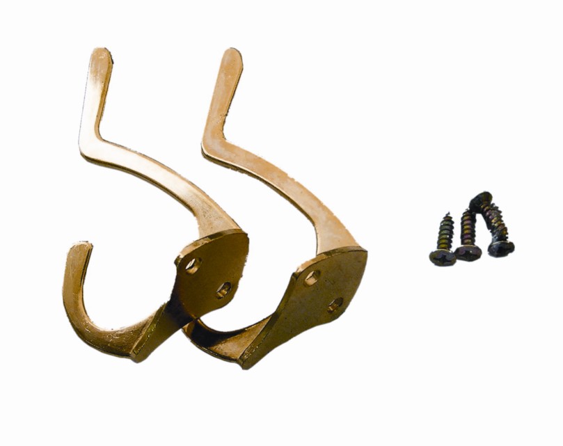 2PC 3" COAT & HAT HOOKS