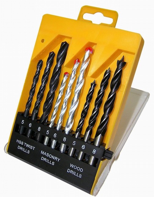 9 Pc Combination Drill set