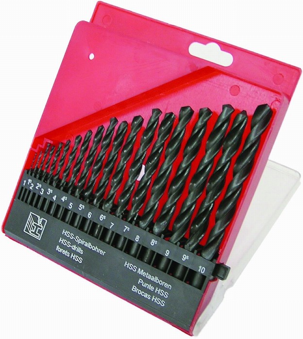 19 Pc H.S.S. Twist Drill Set