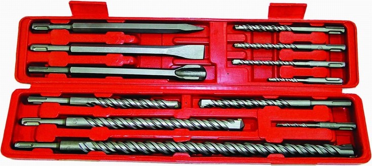 12 Pc SDS Drill Bits Set