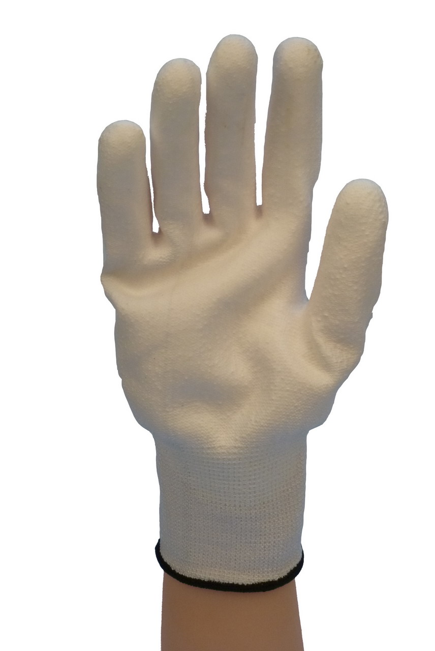 White PU Palm Coated Gloves