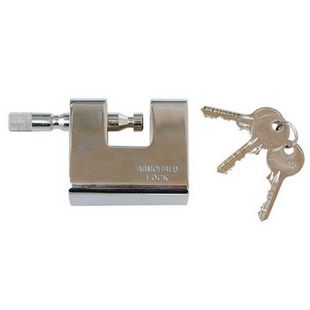 Armoured Casing Stainless Rectangular Brass Padlock