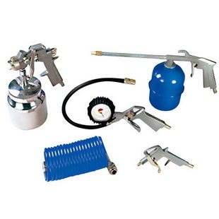 5 pcs air to ols kit suction/gravity spray gun