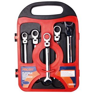 5PCS FLEXSIBLE GEAR WRENCH SET