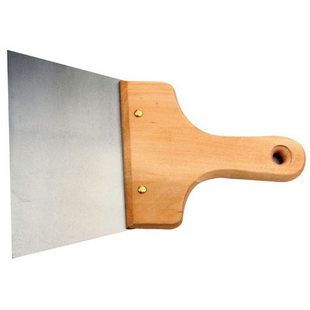 Square Scraper Long Wooden Handle