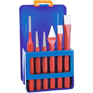 6 Pcs punch & chisel set