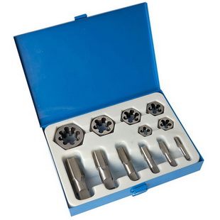 12 PCS TAP & HEX DIE SET