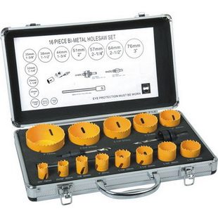 16 PCS BI-METAL HOLE SAW SET