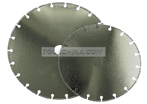 Electroplated Diamond Blade cutting blade segment with cooling hole