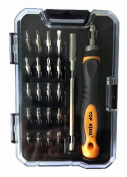 22PC  Ratchet handle and Bits set