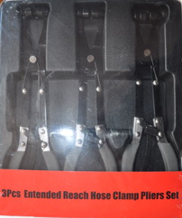 3PCS Extended Reach Hose Clamp pliers set